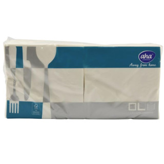 Serwetki 33x33/250szt 2w białe AHA